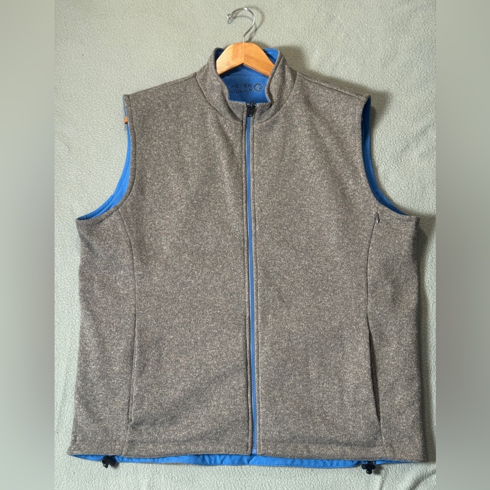 Peter Millar Blue and Gray Vest - Reversible - XL